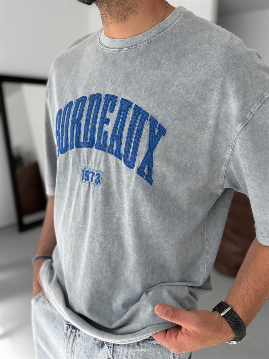 Bordeaux Washed Oversize T-Shirt