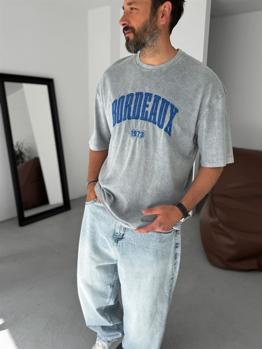 Bordeaux Washed Oversize T-Shirt