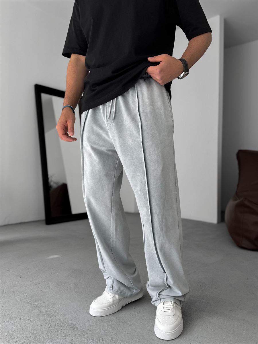 Stitched Washed Baggy Sweatpants