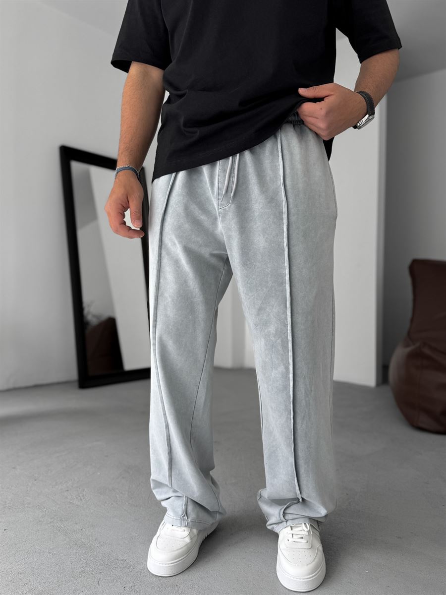 Stitched Washed Baggy Sweatpants