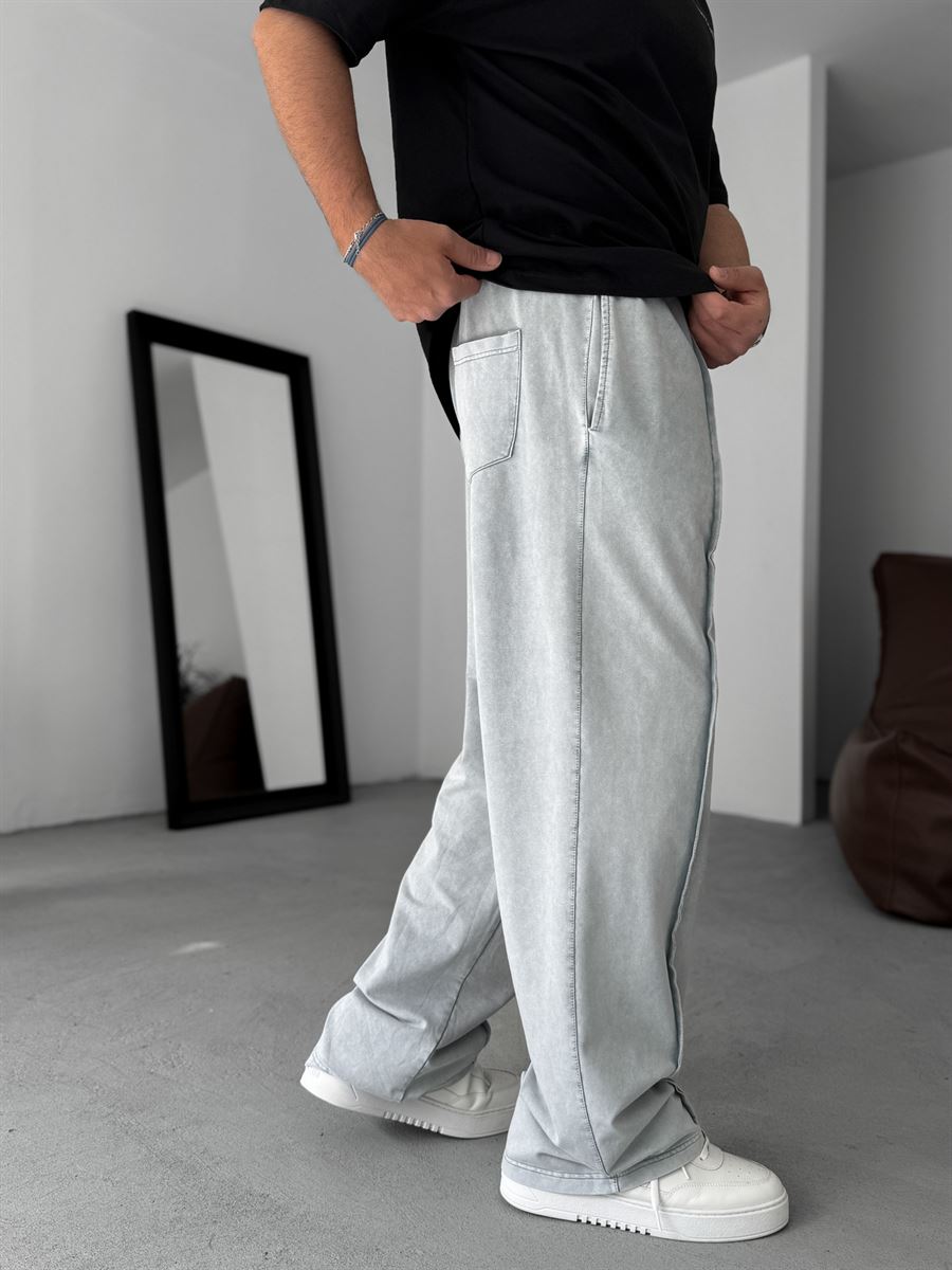 Stitched Washed Baggy Sweatpants