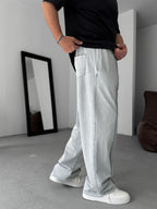 Stitched Washed Baggy Sweatpants
