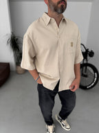 Short Sleeve Shirt with Pocket Patch