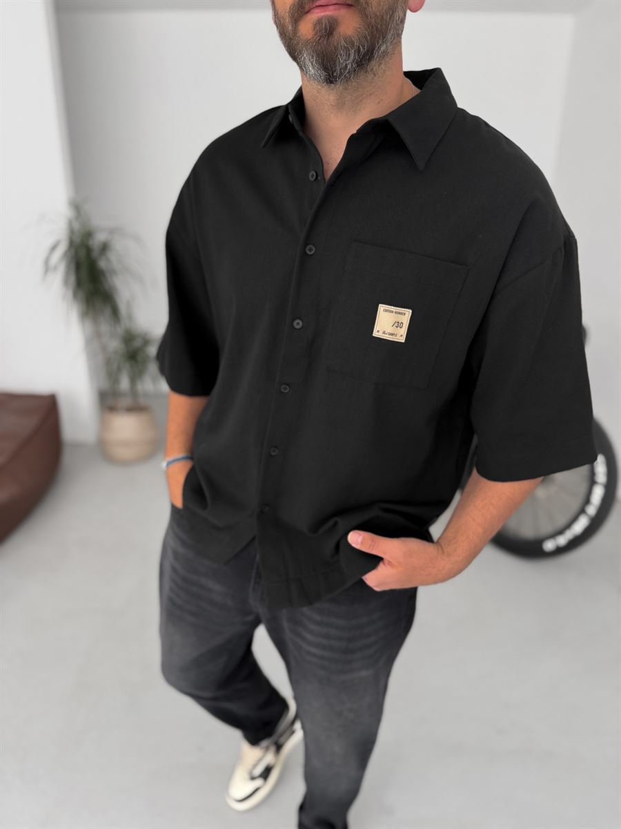 Short Sleeve Shirt with Pocket Patch