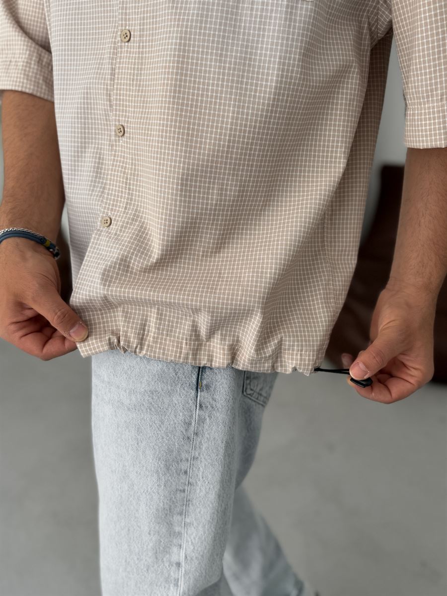 Plaid Shirt with Pocket Detail