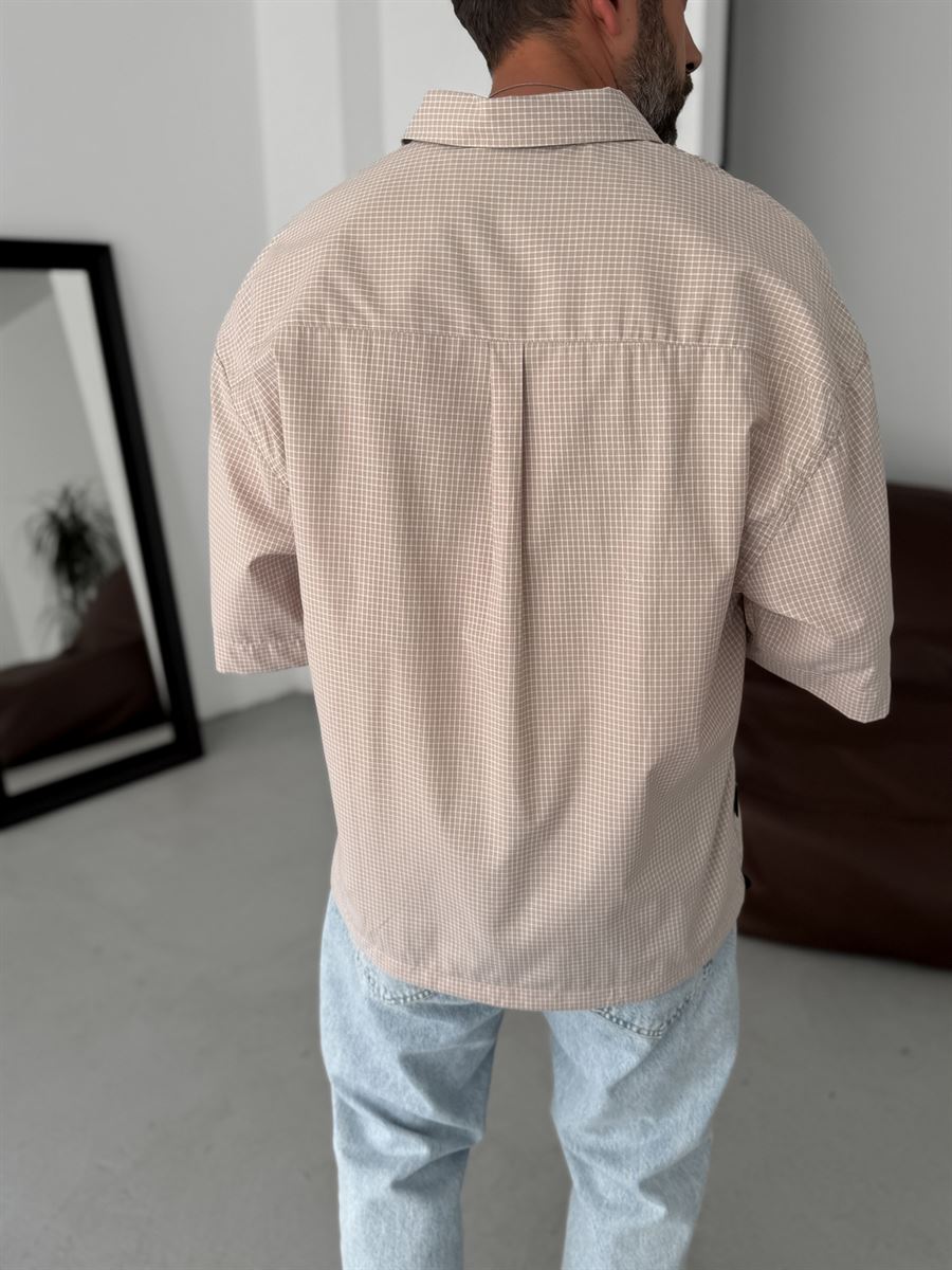 Plaid Shirt with Pocket Detail