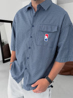 Plaid Shirt with Pocket Detail