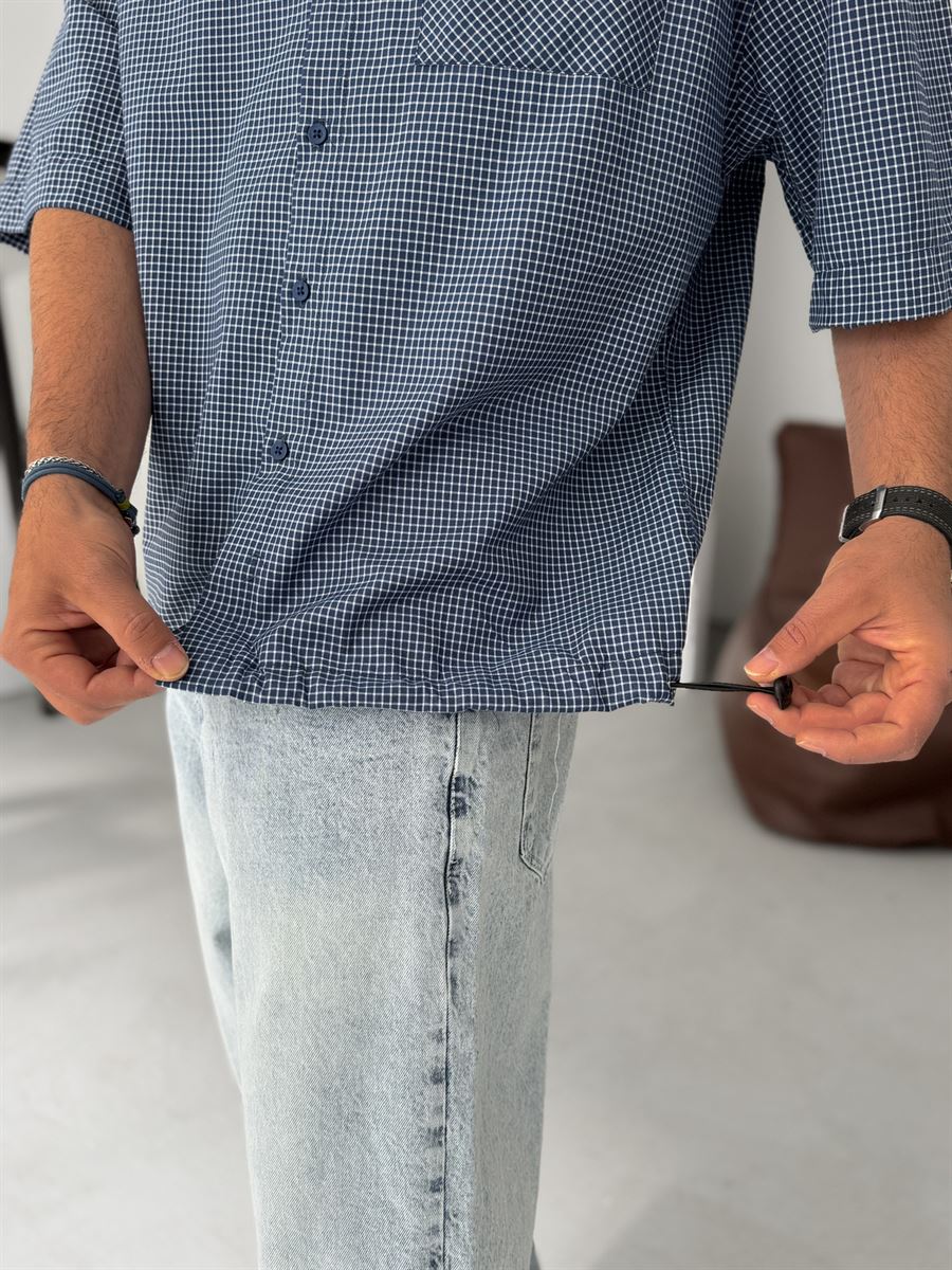 Plaid Shirt with Pocket Detail