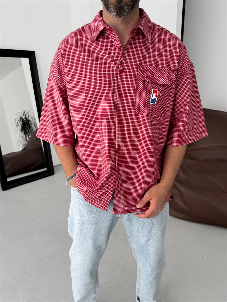 Plaid Shirt with Pocket Detail