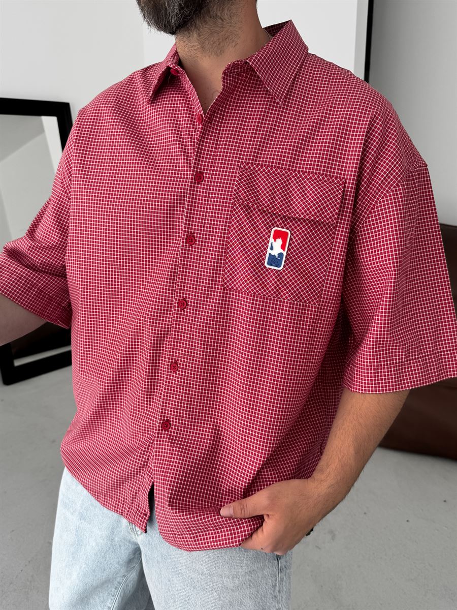 Plaid Shirt with Pocket Detail