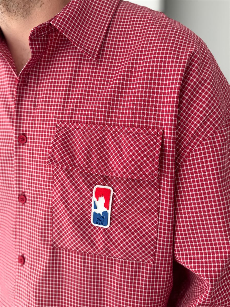 Plaid Shirt with Pocket Detail