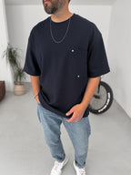 Rivet Pocket Detailed Oversize T-Shirt