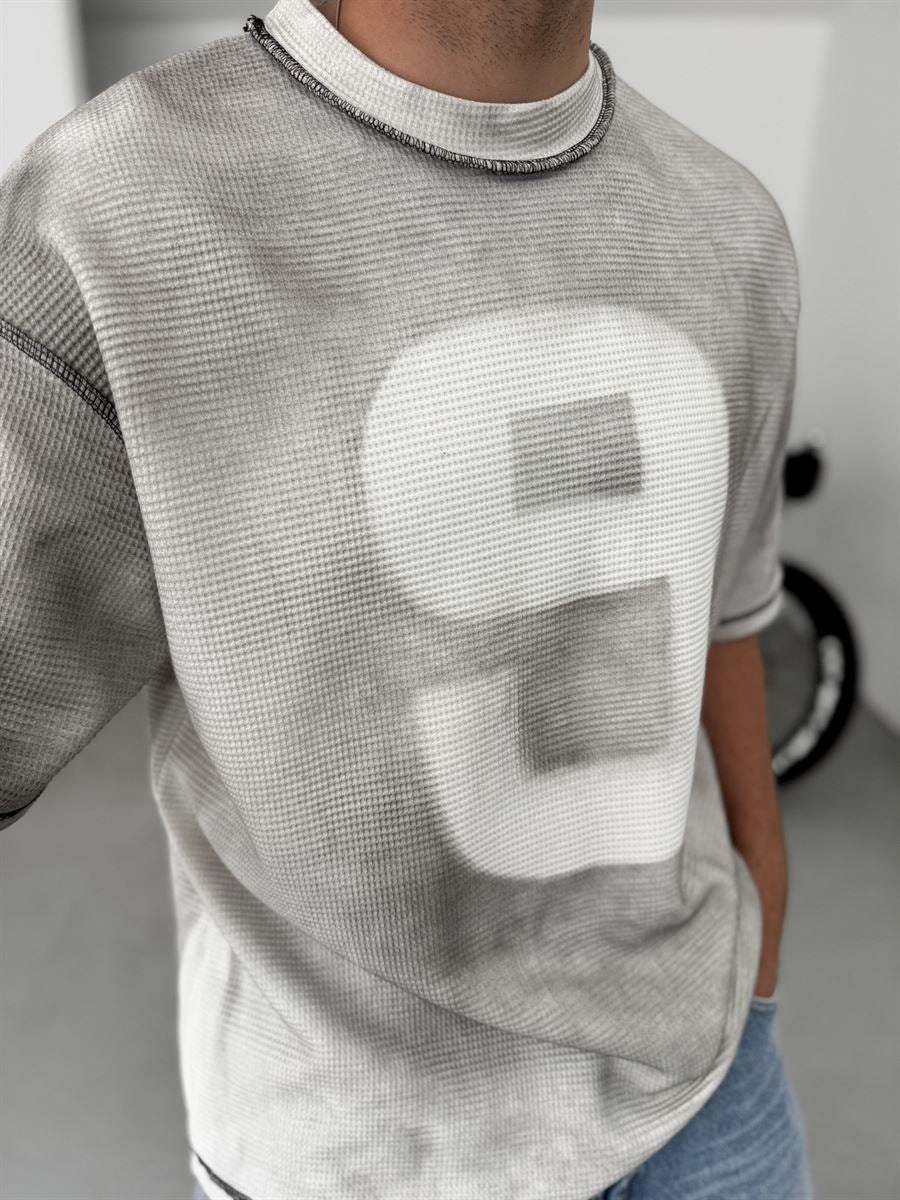 Waffle 9 Washed Oversize T-Shirt