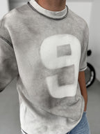 Waffle 9 Washed Oversize T-Shirt