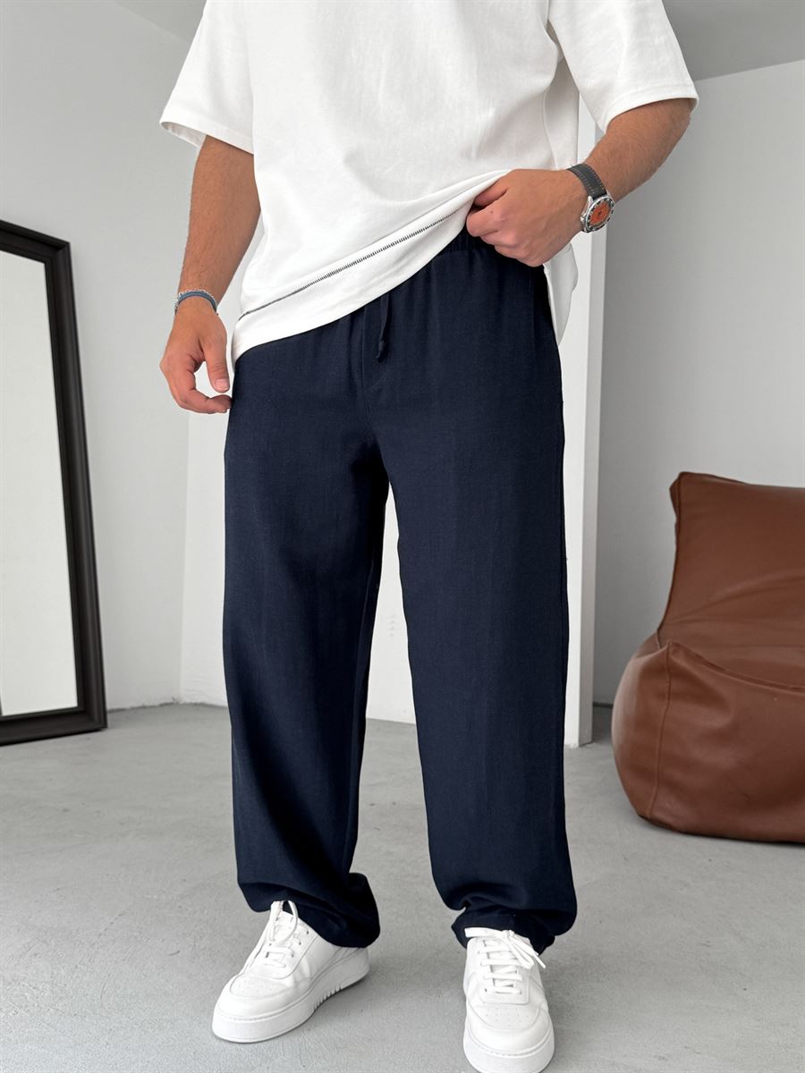 Cotton Baggy Linen Pants