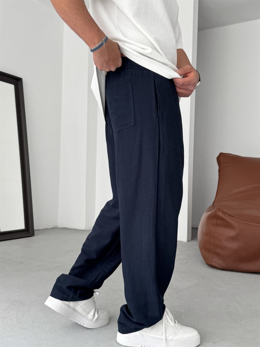 Cotton Baggy Linen Pants