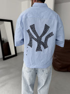 NY Striped Oversize Shirt