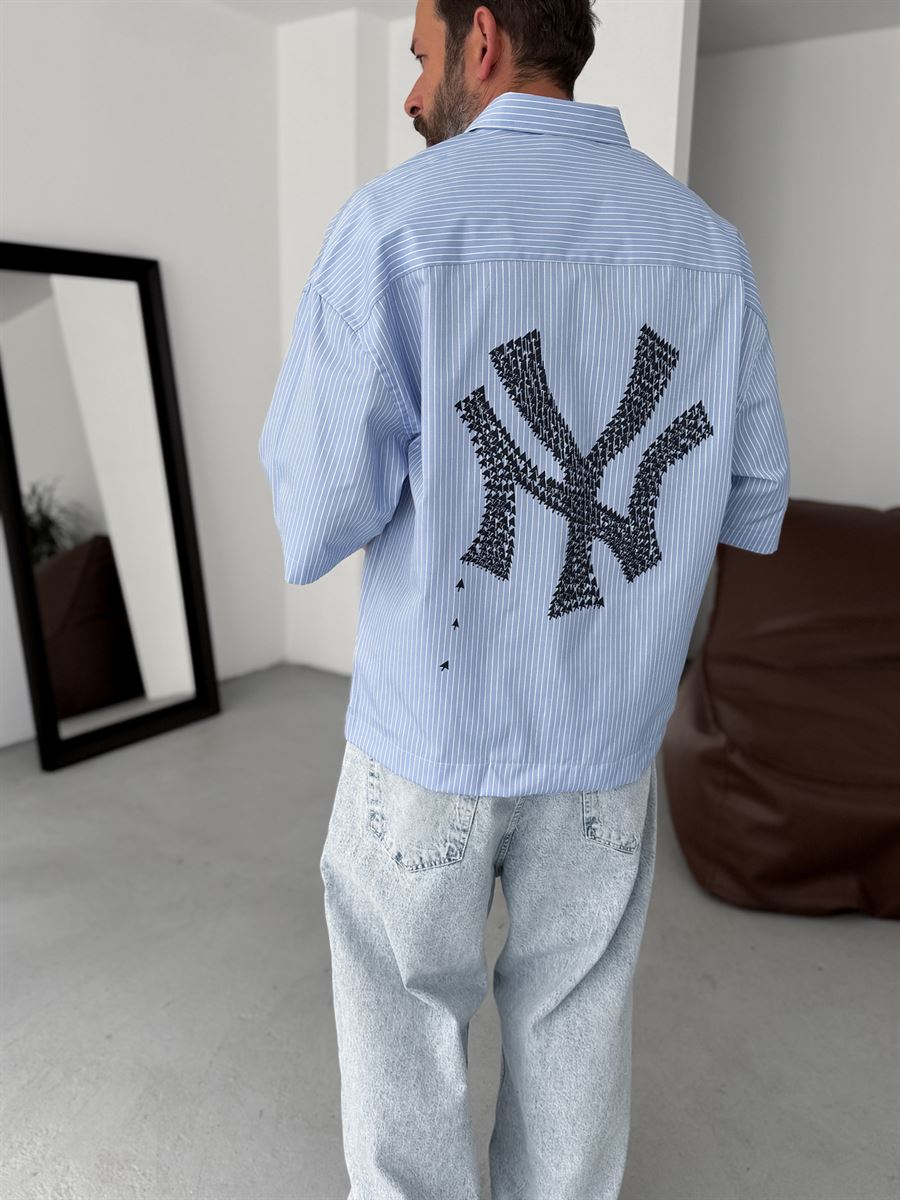 NY Striped Oversize Shirt