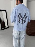 NY Striped Oversize Shirt