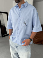 NY Striped Oversize Shirt