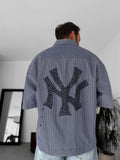 NY Striped Oversize Shirt