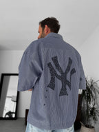 NY Striped Oversize Shirt