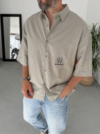 NY Striped Oversize Shirt