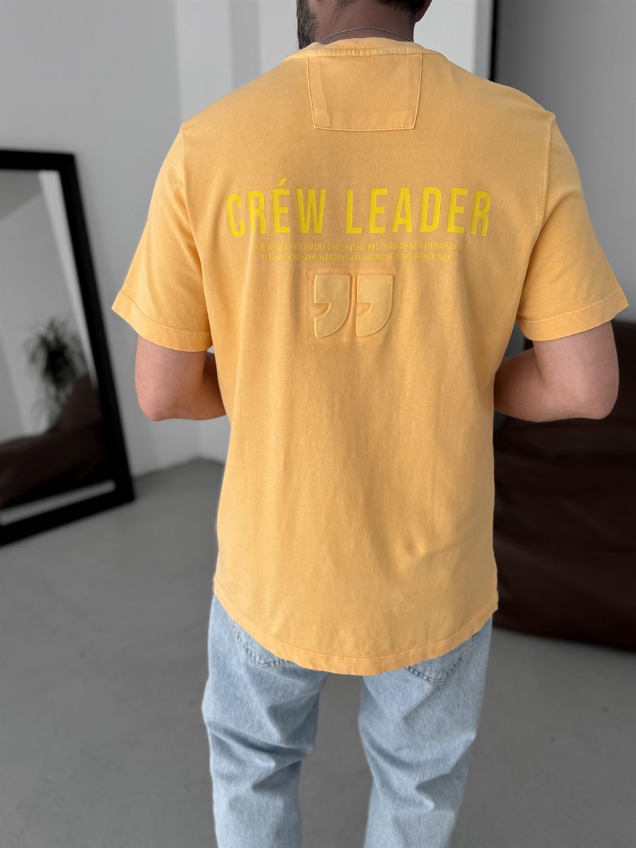 Washed Crew Printed Oversize T-Shirt