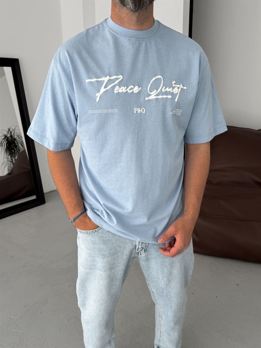 Peace Printed Oversize T-Shirt