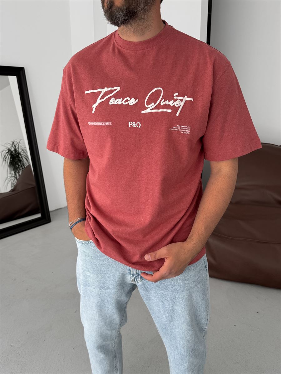 Peace Printed Oversize T-Shirt