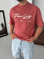 Peace Printed Oversize T-Shirt