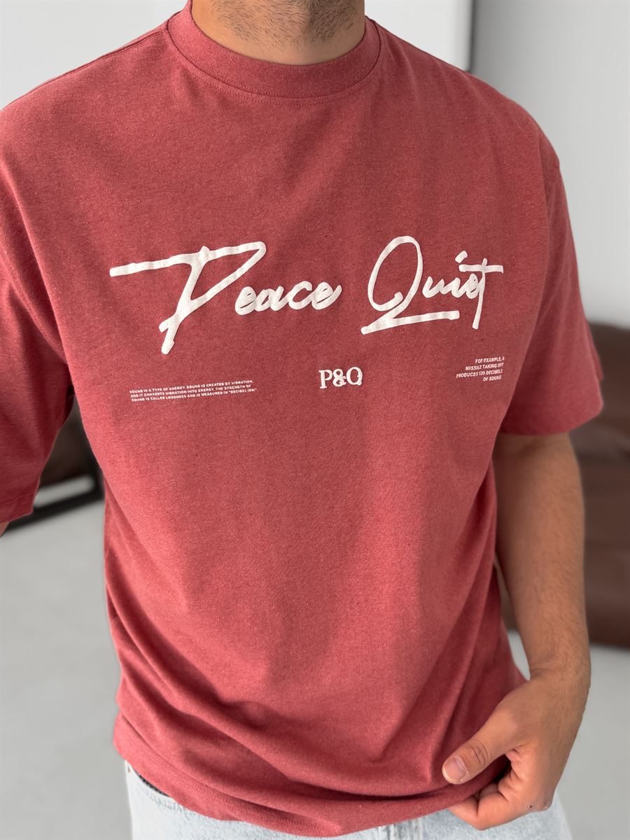 Peace Printed Oversize T-Shirt