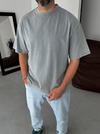 Back Text Detailed Oversize T-Shirt