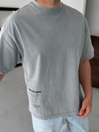 Back Text Detailed Oversize T-Shirt