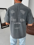 Back Text Detailed Oversize T-Shirt