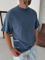 Back Text Detailed Oversize T-Shirt