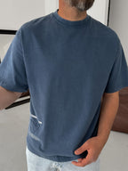 Back Text Detailed Oversize T-Shirt