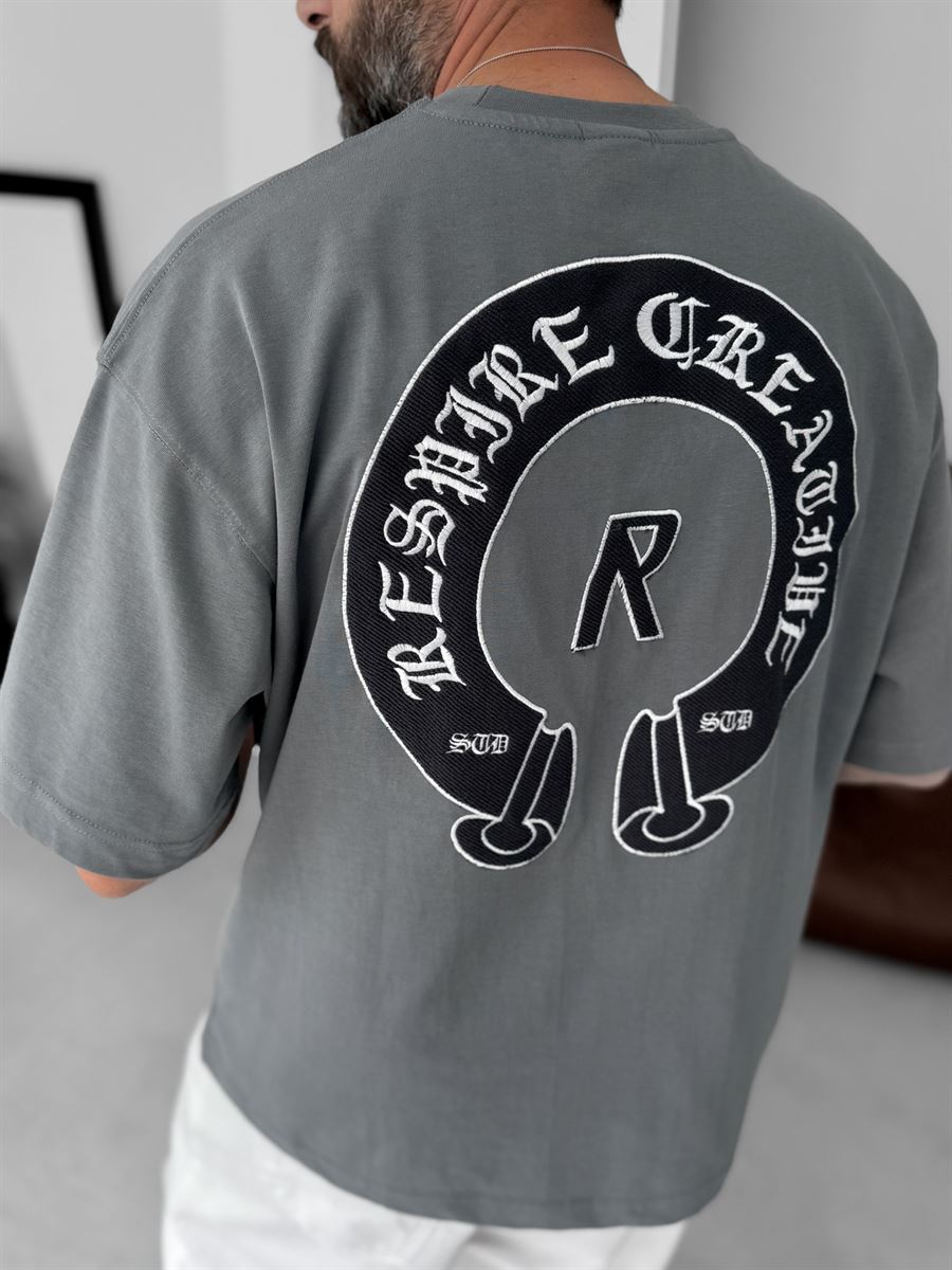 Creative Embroidered Oversize T-Shirt