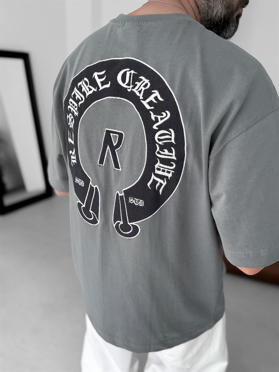 Creative Embroidered Oversize T-Shirt