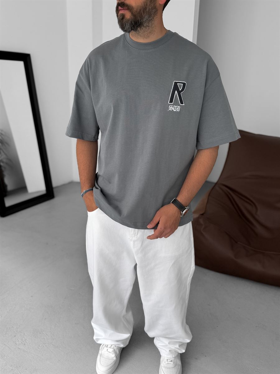 Creative Embroidered Oversize T-Shirt