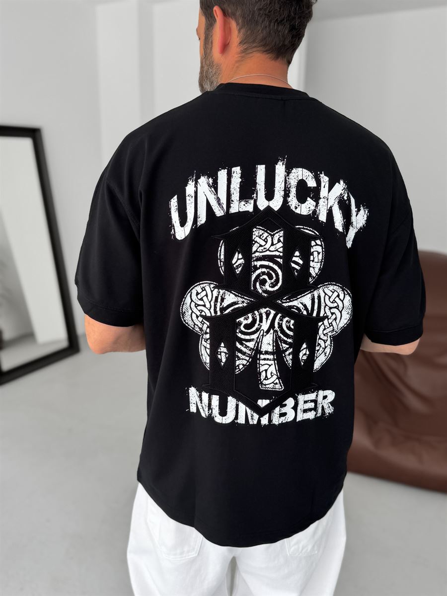 Unlucky Number Printed Oversize T-Shirt