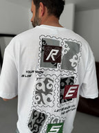 Low Vision Patched Oversize T-Shirt