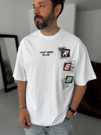 Low Vision Patched Oversize T-Shirt