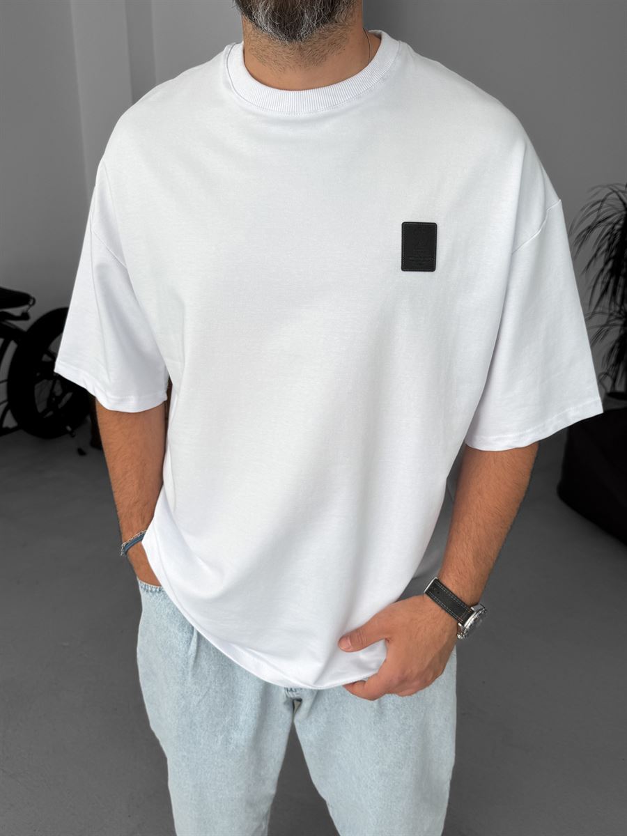 W-Detailed Oversize T-Shirt
