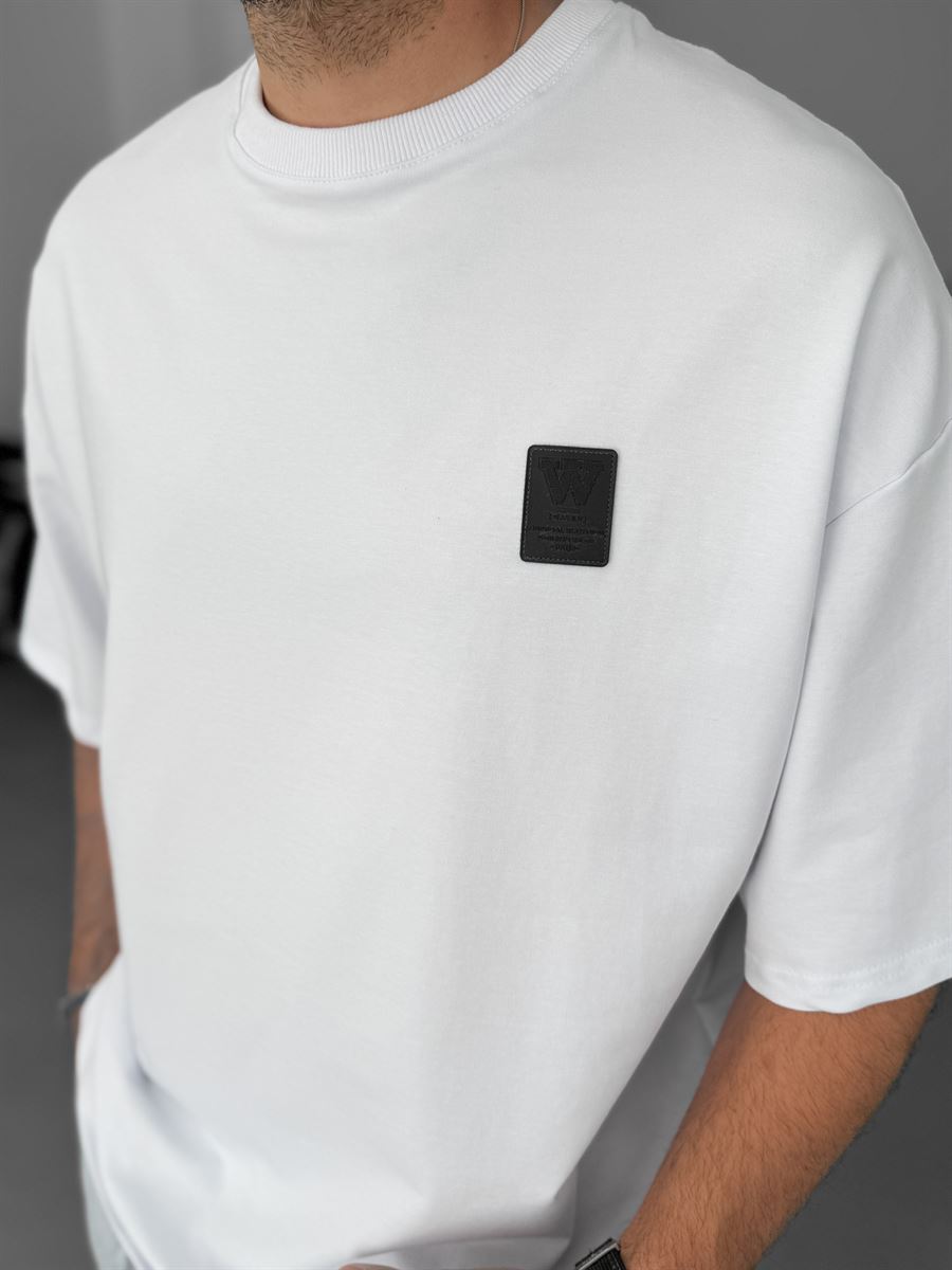 W-Detailed Oversize T-Shirt