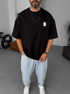 W-Detailed Oversize T-Shirt