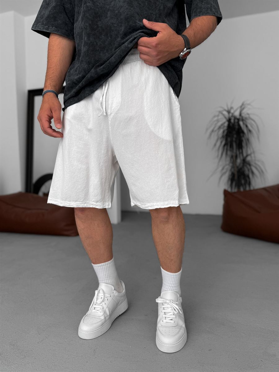 Basic Cotton Linen Shorts