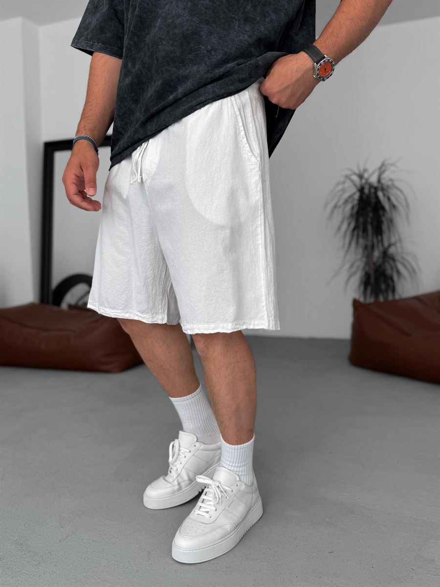 Basic Cotton Linen Shorts