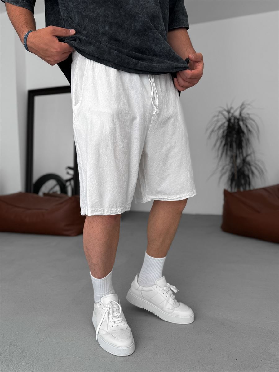 Basic Cotton Linen Shorts