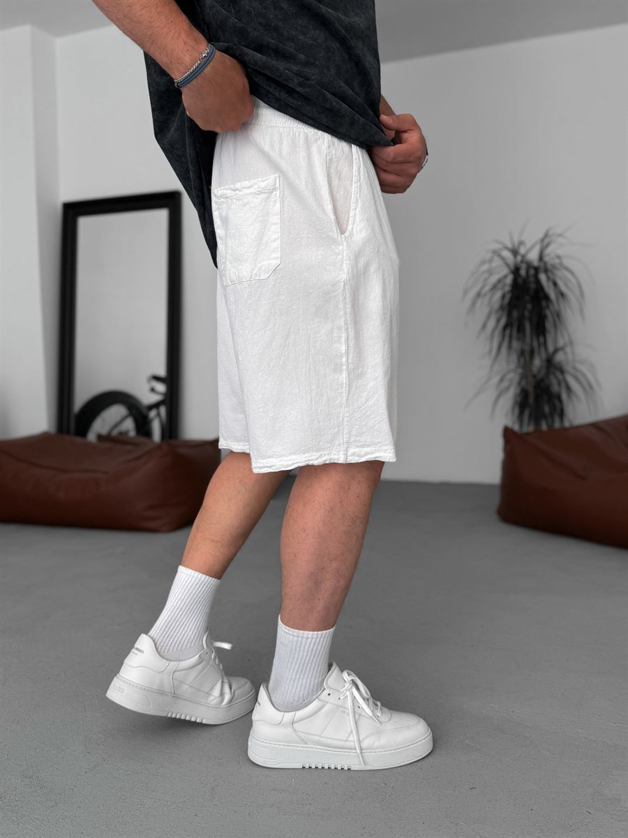 Basic Cotton Linen Shorts